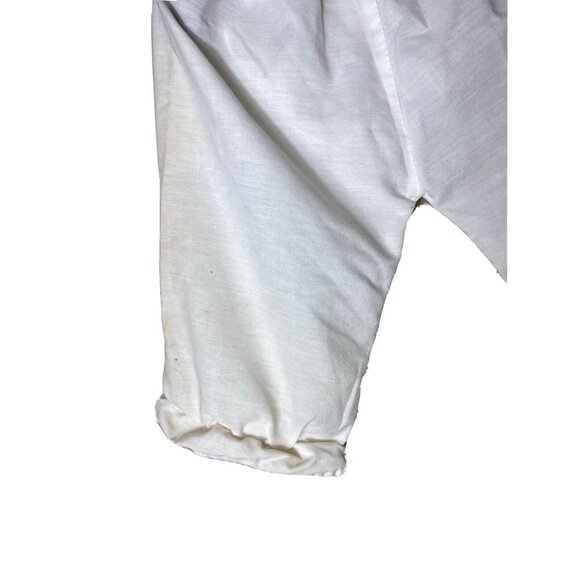 Vintage handmade white bloomers pantaloone size 4T with 16” waist DISTRESSED - Picture 8 of 11